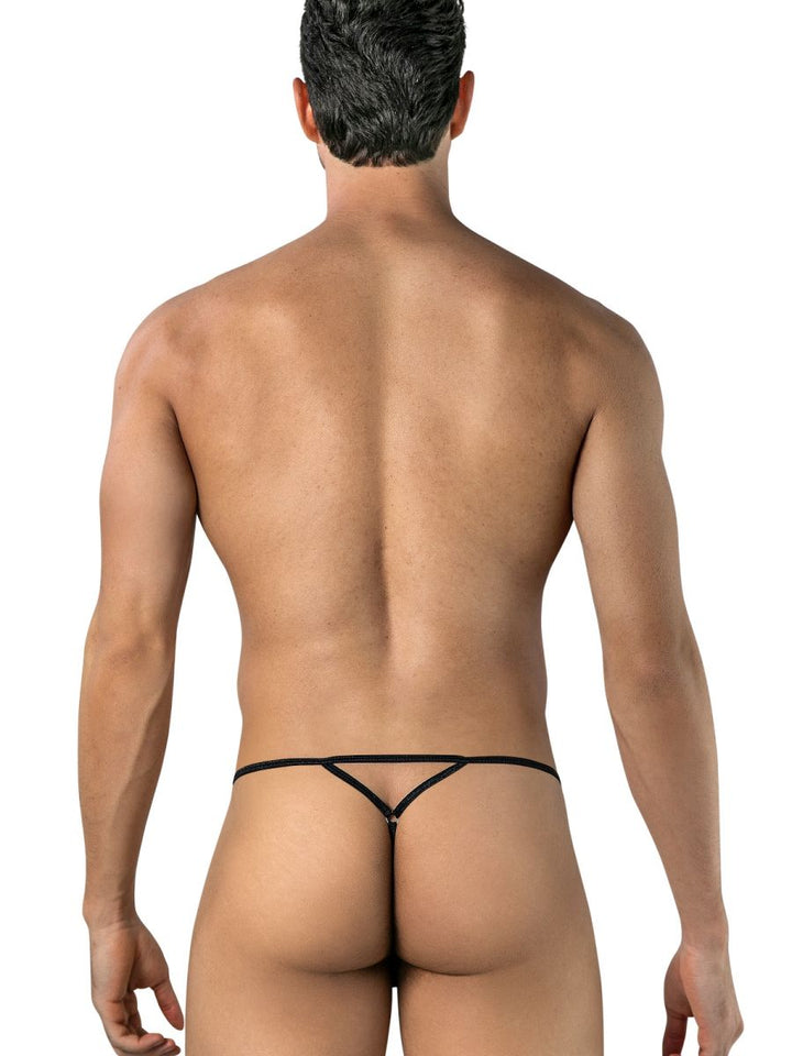 CandyMan Stylish Mesh Men's Thong in Printed Blue – men's thongs Handmade in Colombia