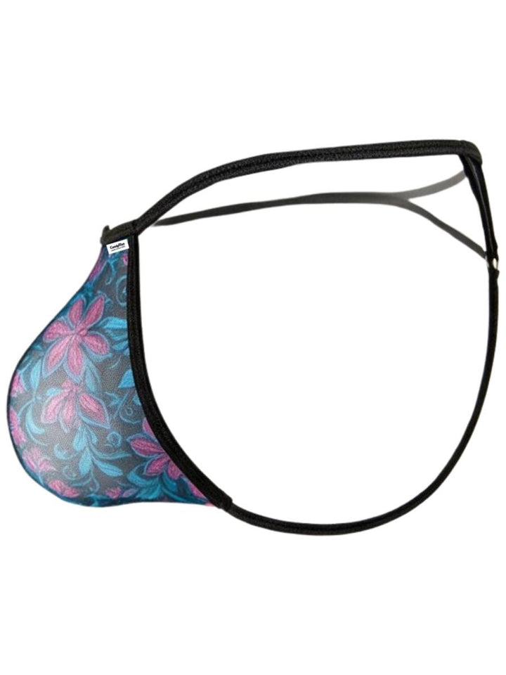 CandyMan Stylish Mesh Men's Thong in Printed Blue – men's thongs Handmade in Colombia