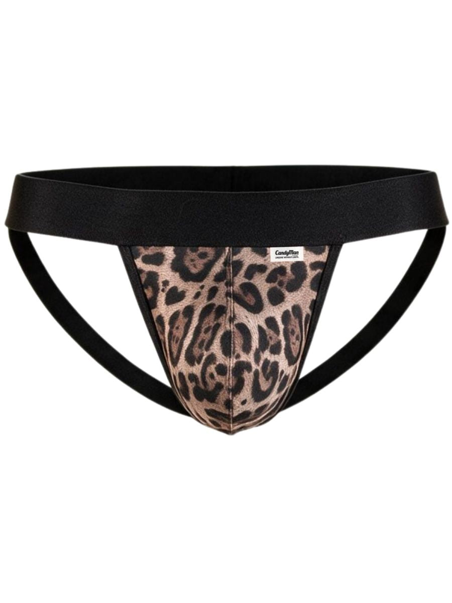 CandyMan Wild Microfiber Men's Jockstrap in Leopard Print – men's jockstraps