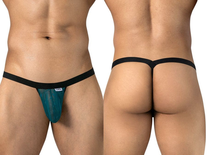 CandyMan Mesh Thong Men's Thong in Emerald – men's thongs