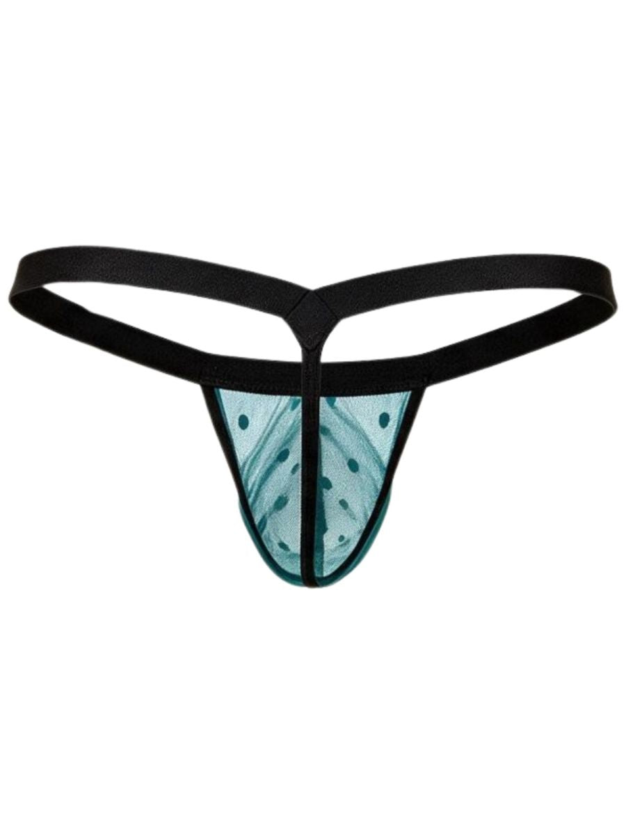 CandyMan Mesh Thong Men's Thong in Emerald – men's thongs