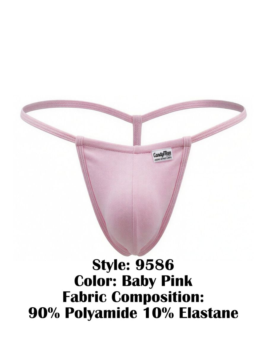 CandyMan Mini Men's Thong in Baby Pink – men's thongs