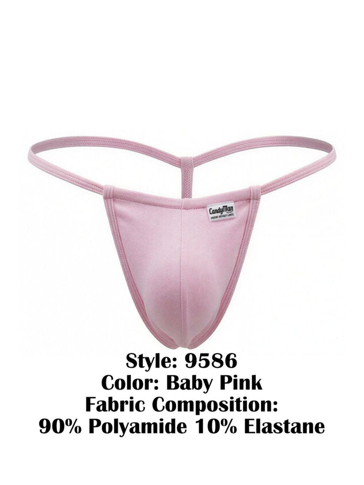 CandyMan Mini Men's Thong in Baby Pink – men's thongs
