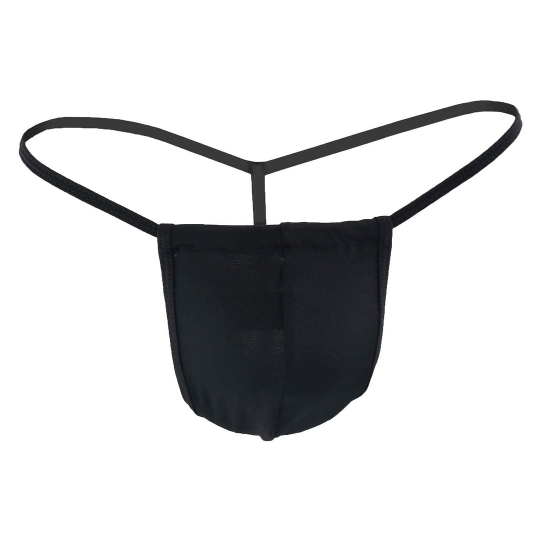 CandyMan men's black 9586 G-string thong – microfiber barely-there minimal underwear