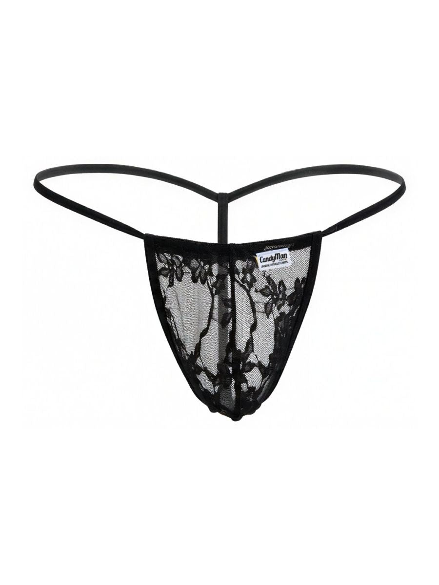 CandyMan Mini Men's Thong in Black – men's thongs