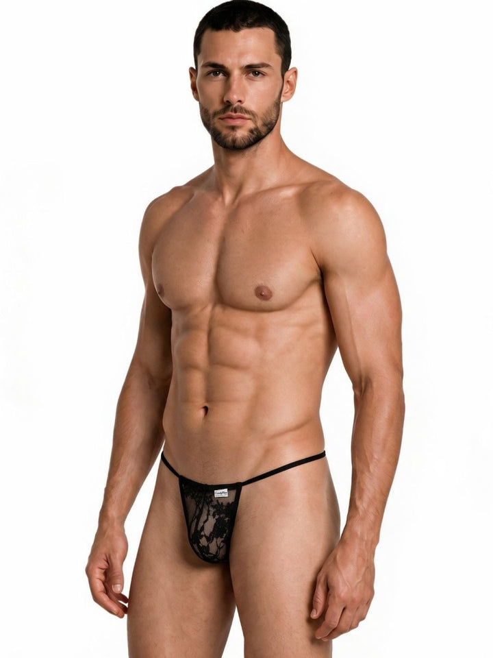 CandyMan Mini Men's Thong in Black – men's thongs