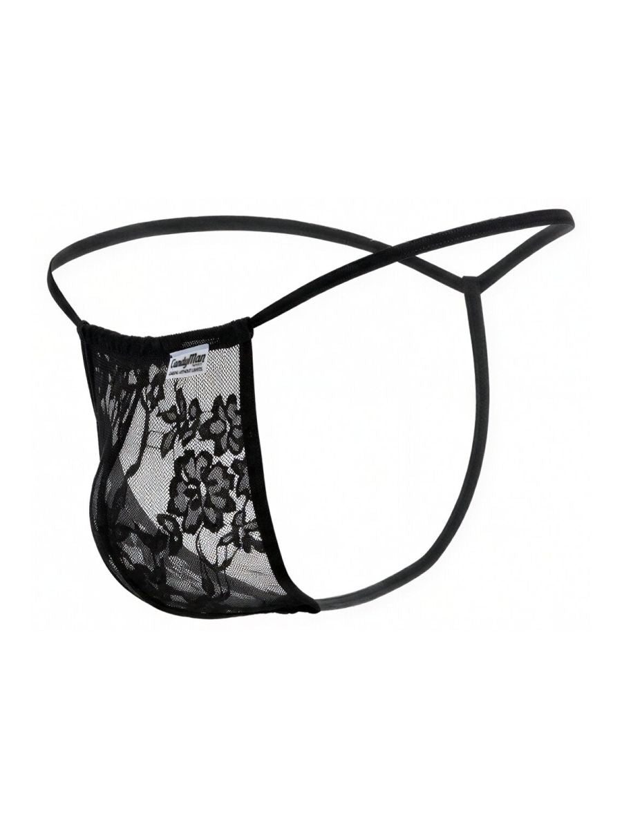 CandyMan Mini Men's Thong in Black – men's thongs