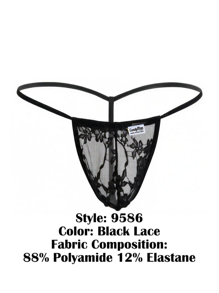 CandyMan Mini Men's Thong in Black – men's thongs
