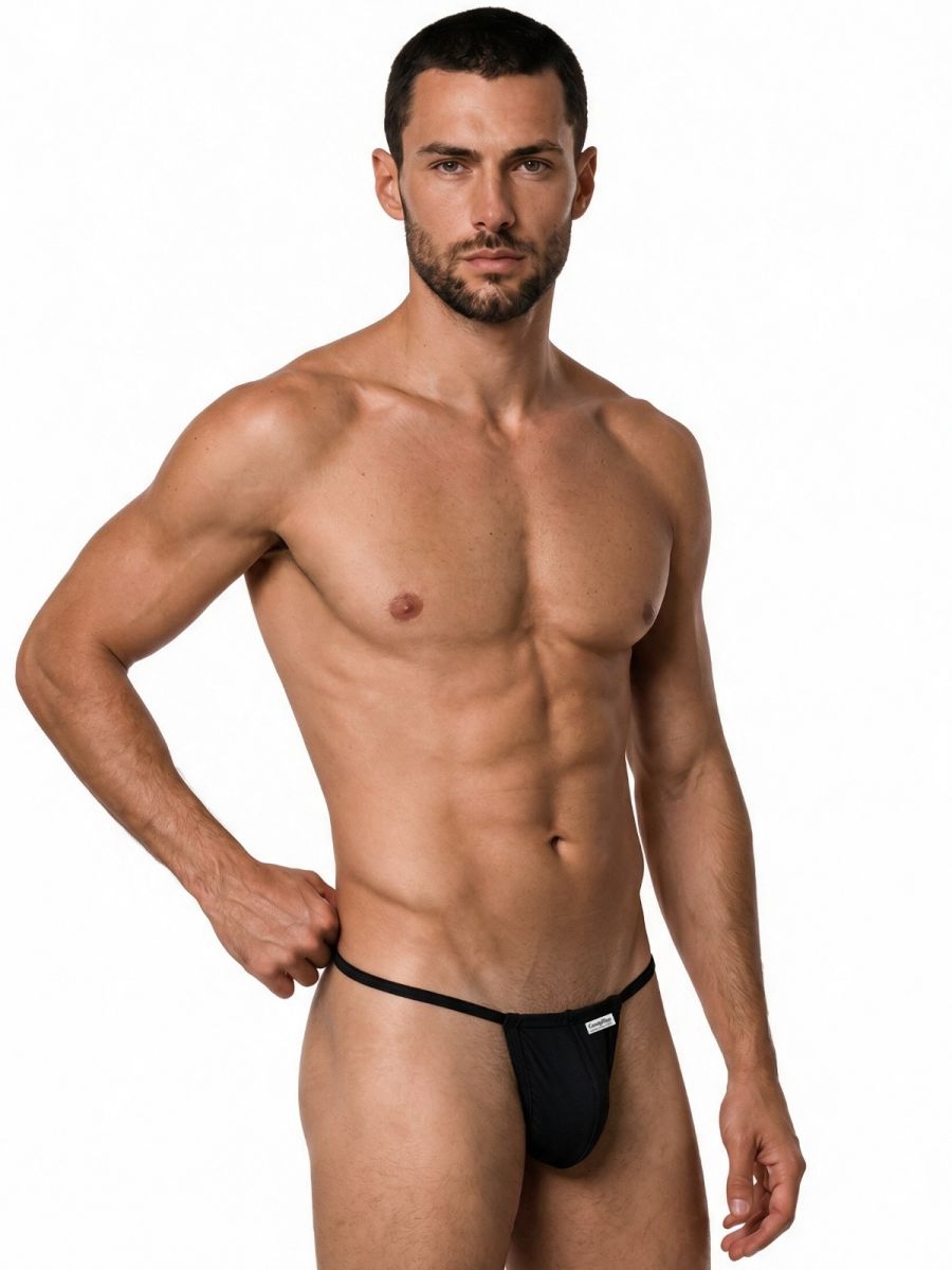 CandyMan Mini Men's Thong in Black – men's thongs