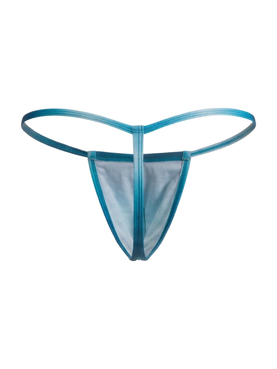 CandyMan Mini Men's Thong in Blue Print – men's thongs