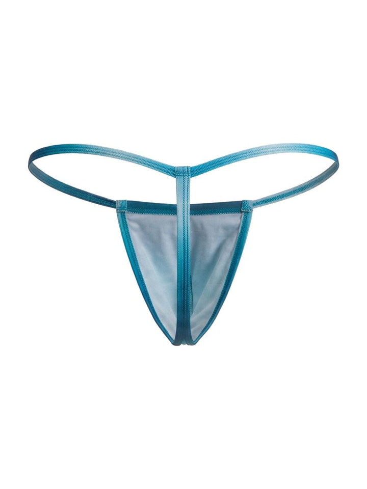CandyMan Mini Men's Thong in Blue Print – men's thongs