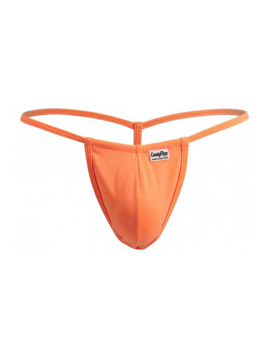 CandyMan Mini Men's Thong in Hot Orange – men's thongs