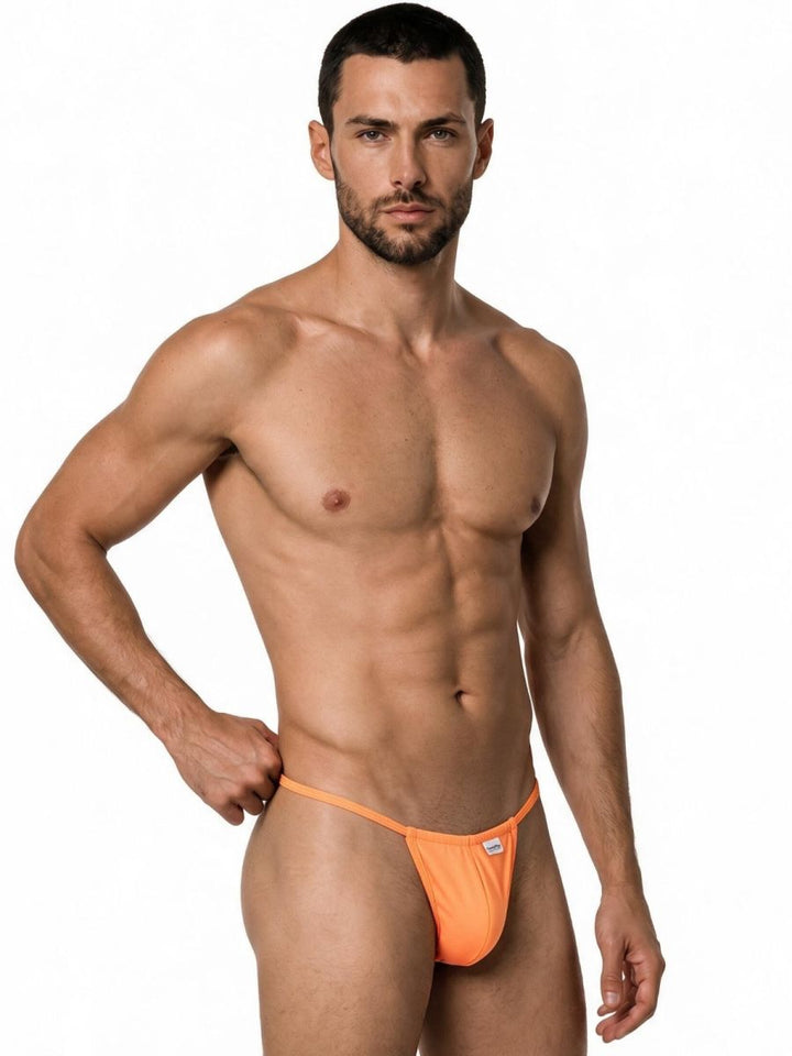 CandyMan Mini Men's Thong in Hot Orange – men's thongs