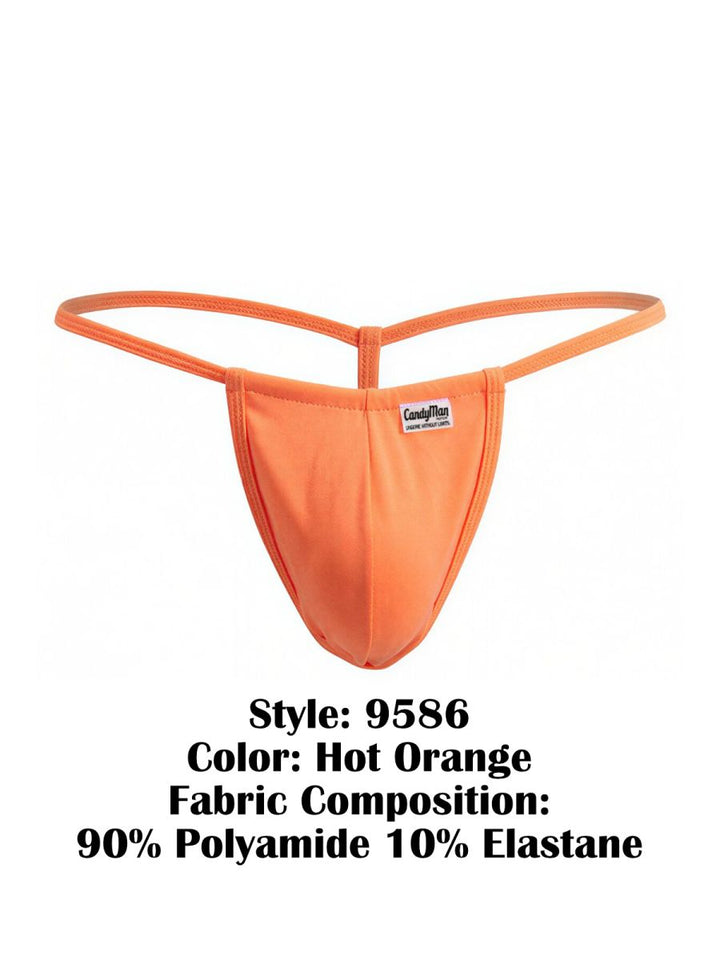 CandyMan Mini Men's Thong in Hot Orange – men's thongs