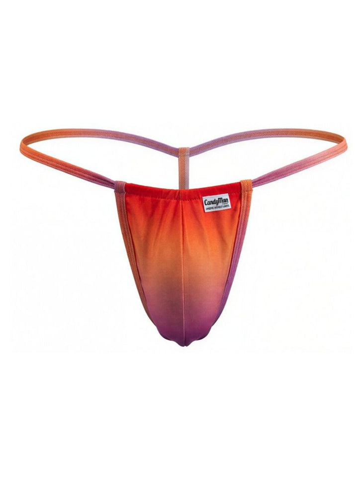 CandyMan Mini Men's Thong in Orange Print – men's thongs
