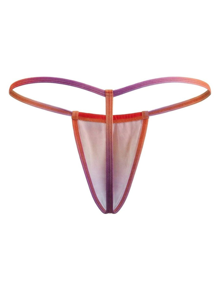 CandyMan Mini Men's Thong in Orange Print – men's thongs