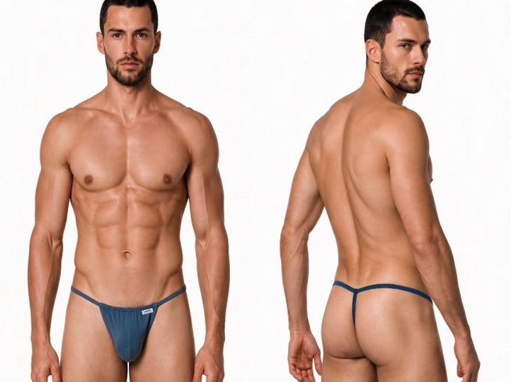 CandyMan Mini Men's Thong in Petrol Blue – men's thongs