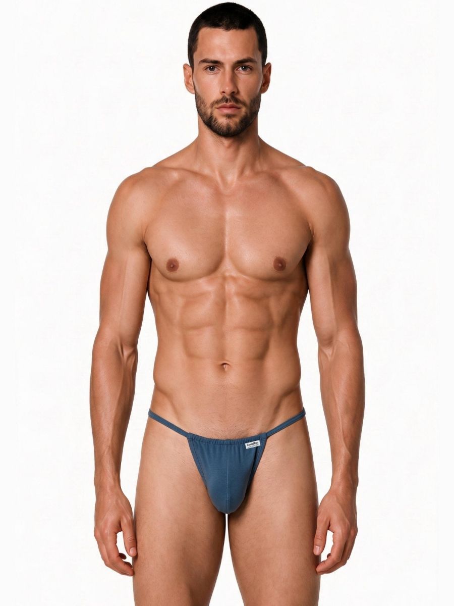 CandyMan Mini Men's Thong in Petrol Blue – men's thongs