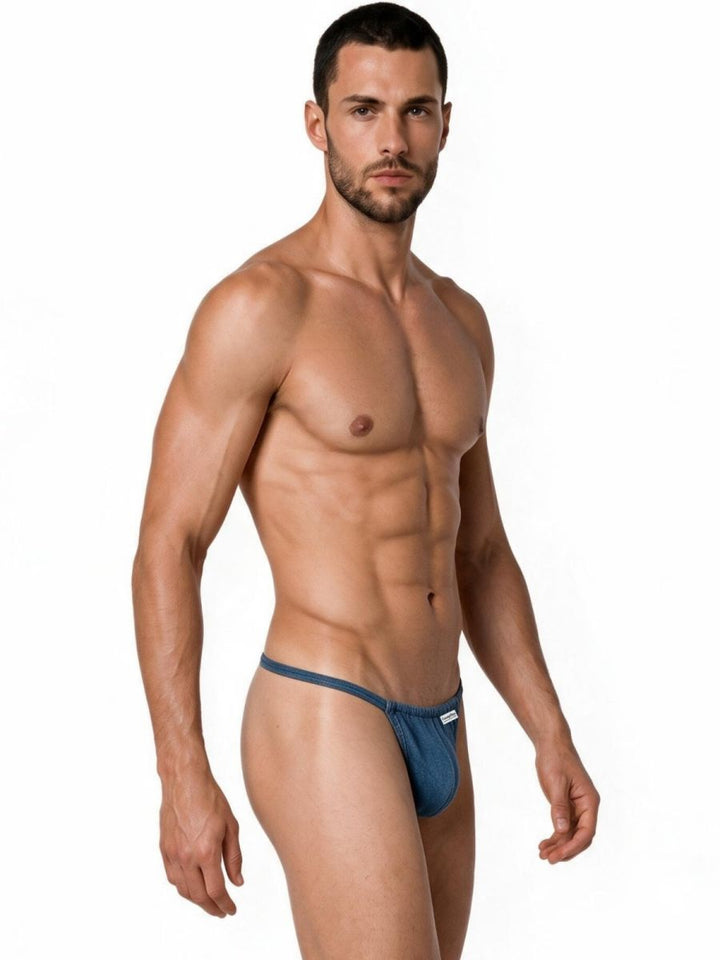 CandyMan Mini Men's Thong in Petrol Blue – men's thongs