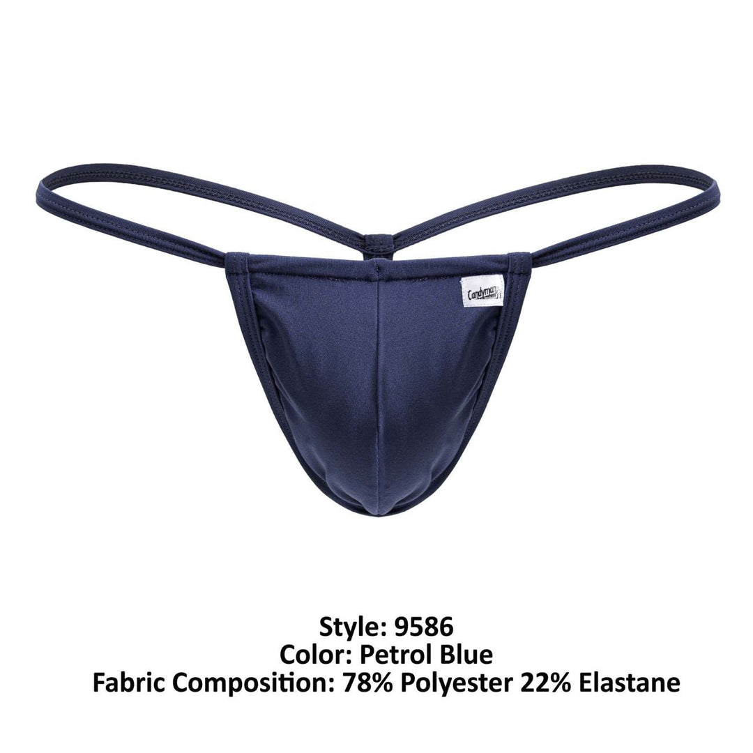 CandyMan Mini Men's Thong in Petrol Blue – men's thongs