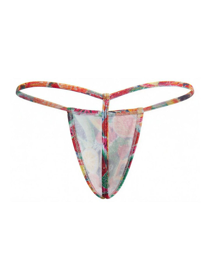 CandyMan Mini Men's Thong in Printed Fruits – men's thongs