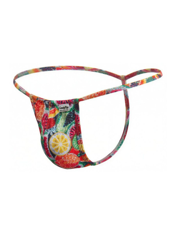 CandyMan Mini Men's Thong in Printed Fruits – men's thongs