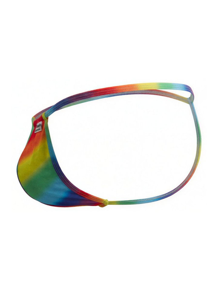 CandyMan Mini Men's Thong in Rainbow Print – men's thongs
