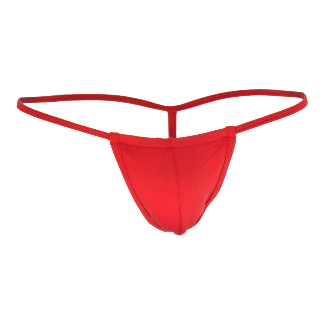 CandyMan men's red 9586 G-string thong – microfiber barely-there minimal underwear