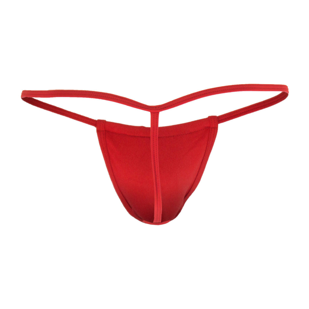 CandyMan men's red 9586 G-string thong – microfiber barely-there minimal underwear