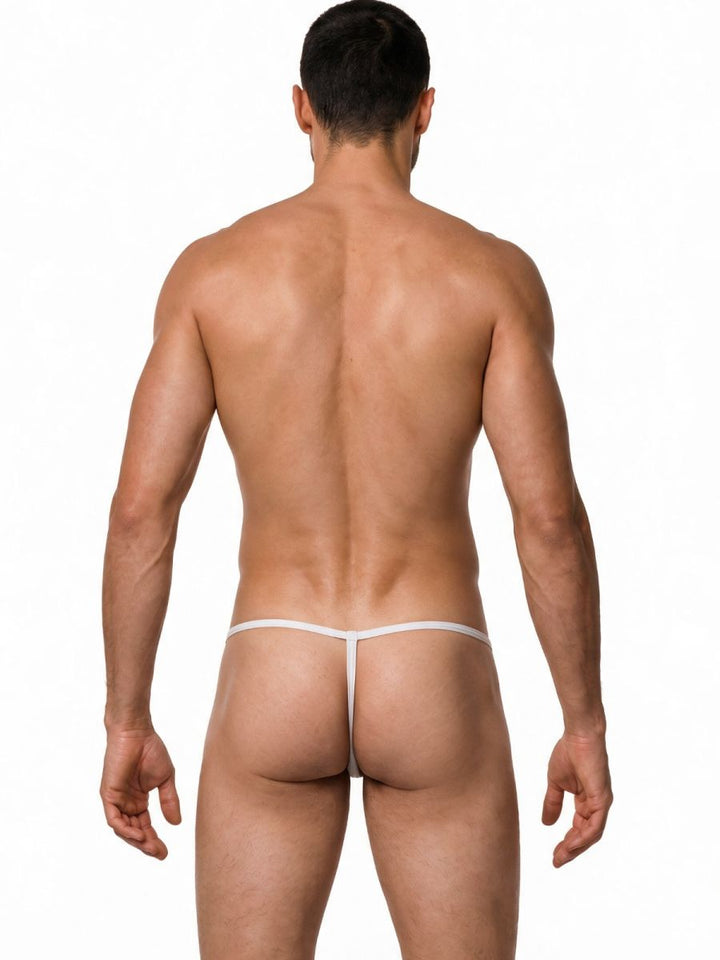 CandyMan Mini Men's Thong in White – men's thongs