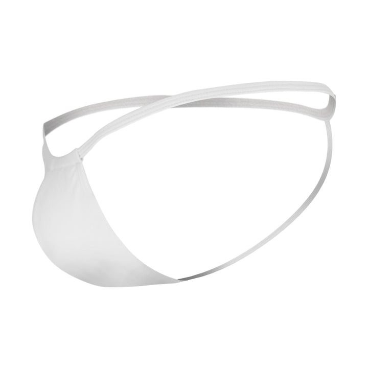 CandyMan 9586 men's white G-string thong – soft microfiber minimal coverage underwear