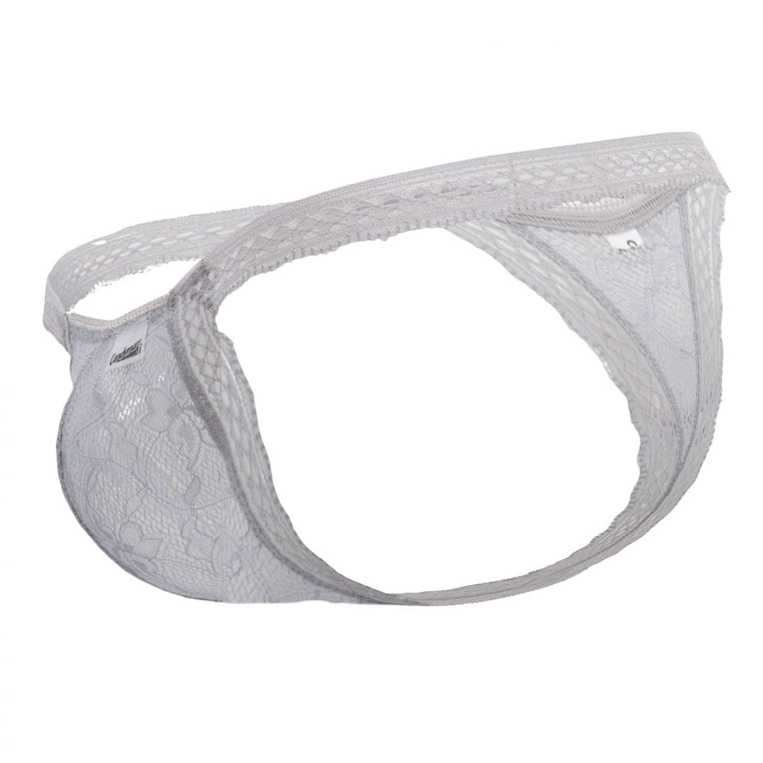 CandyMan Double Lace Thongs in Gray – men's thongs