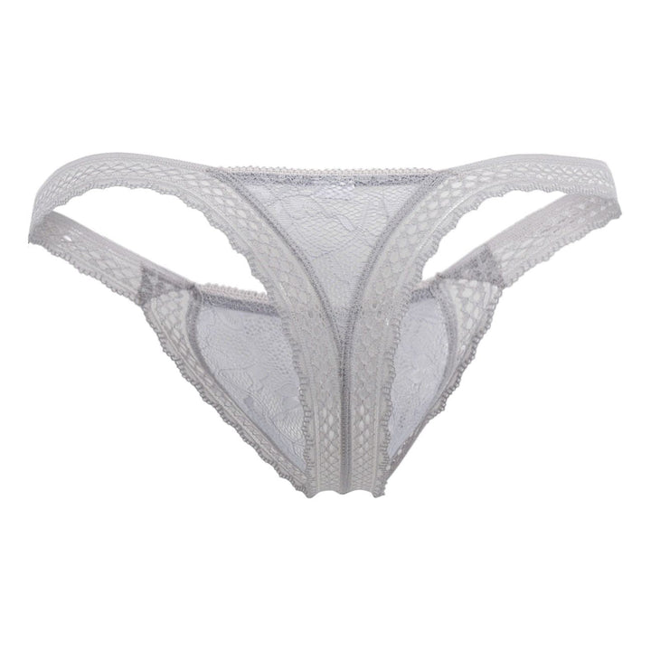 CandyMan Double Lace Thongs in Gray – men's thongs