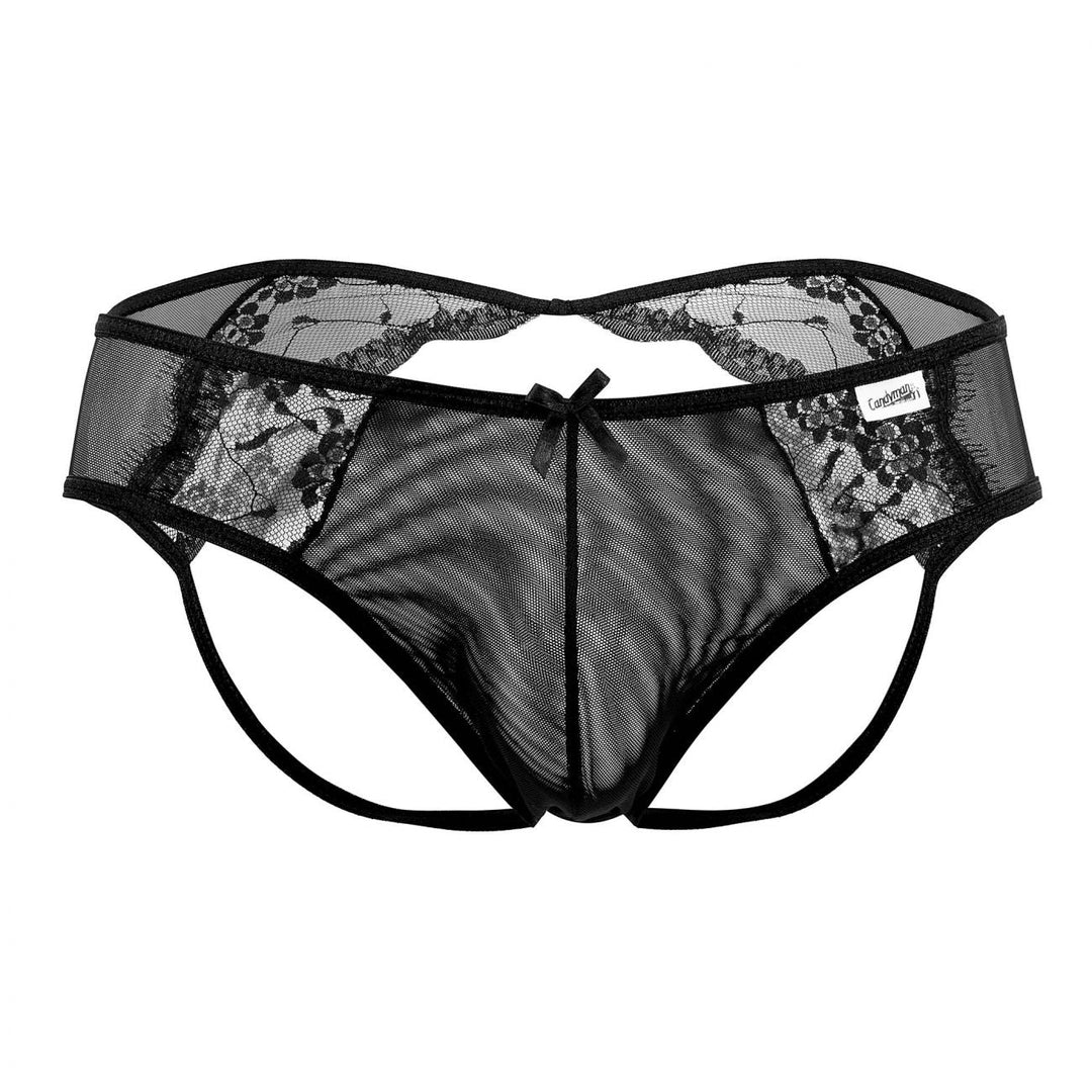 CandyMan Lace Mesh Jockstrap in Black – men's jockstraps