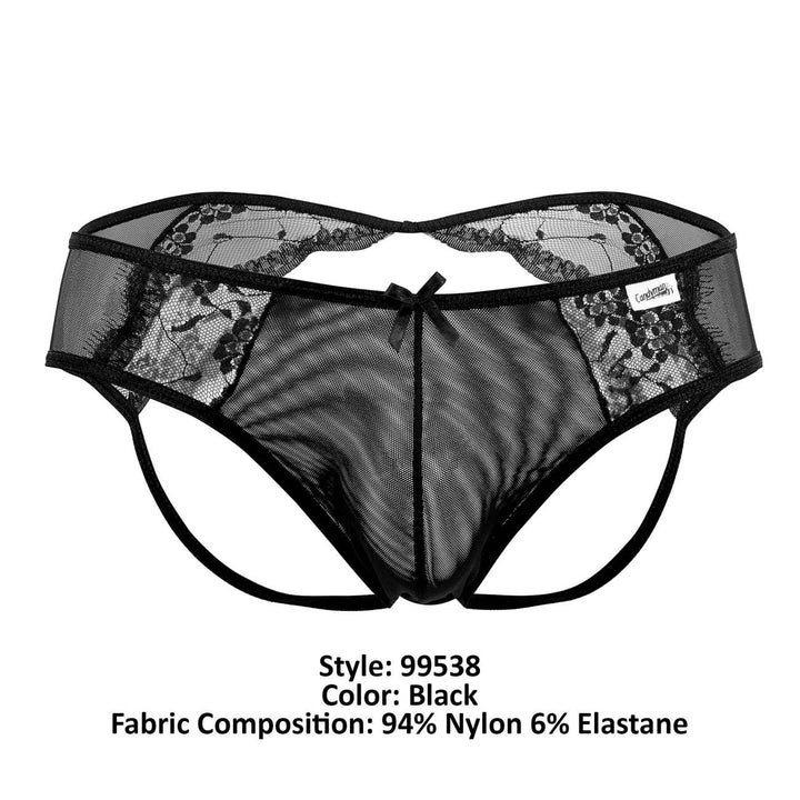CandyMan Lace Mesh Jockstrap in Black – men's jockstraps