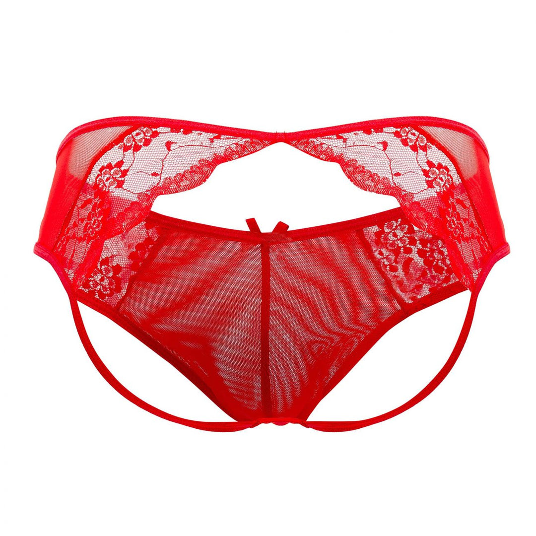 CandyMan Lace Mesh Jockstrap in Red – men's jockstraps