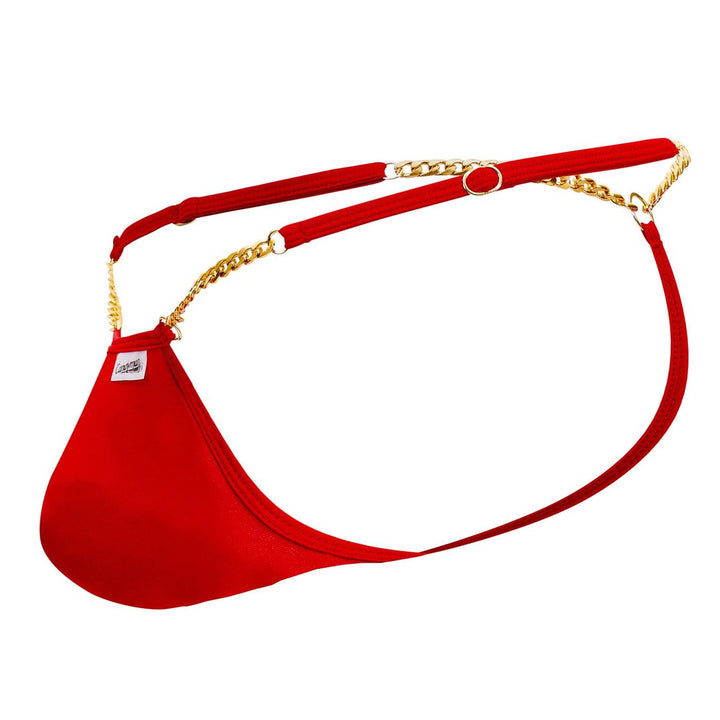 CandyMan Chain G-String in Red – men's thongs