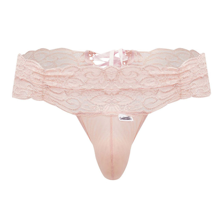 CandyMan Lace Mesh Thongs in Rose – men's thongs
