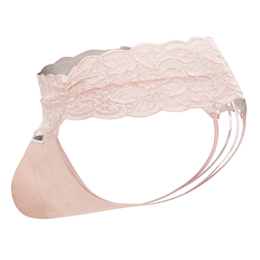 CandyMan Lace Mesh Thongs in Rose – men's thongs