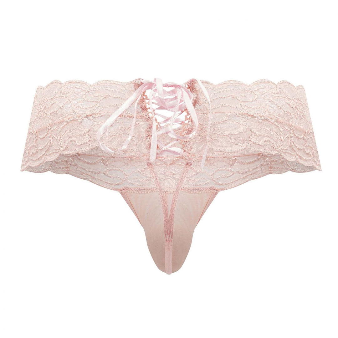 CandyMan Lace Mesh Thongs in Rose – men's thongs