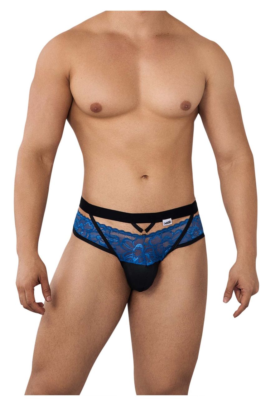 CandyMan Lace Jockstrap in Blue – men's jockstraps