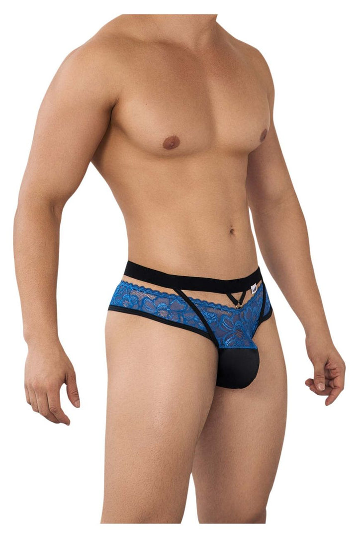 CandyMan Lace Jockstrap in Blue – men's jockstraps