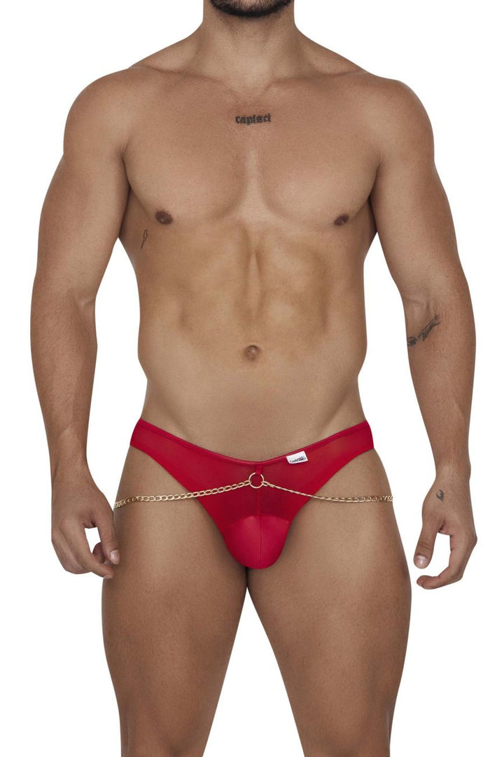CandyMan Chain Jock Briefs in Red – men's briefs