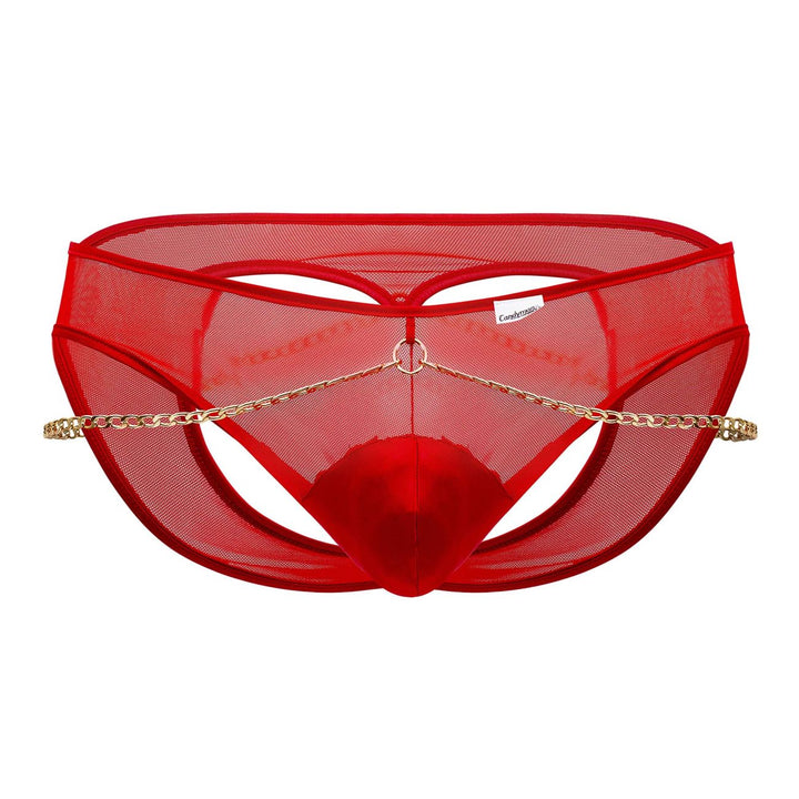 CandyMan Chain Jock Briefs in Red – men's briefs