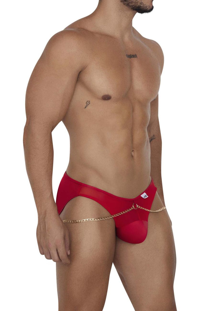 CandyMan Chain Jock Briefs in Red – men's briefs