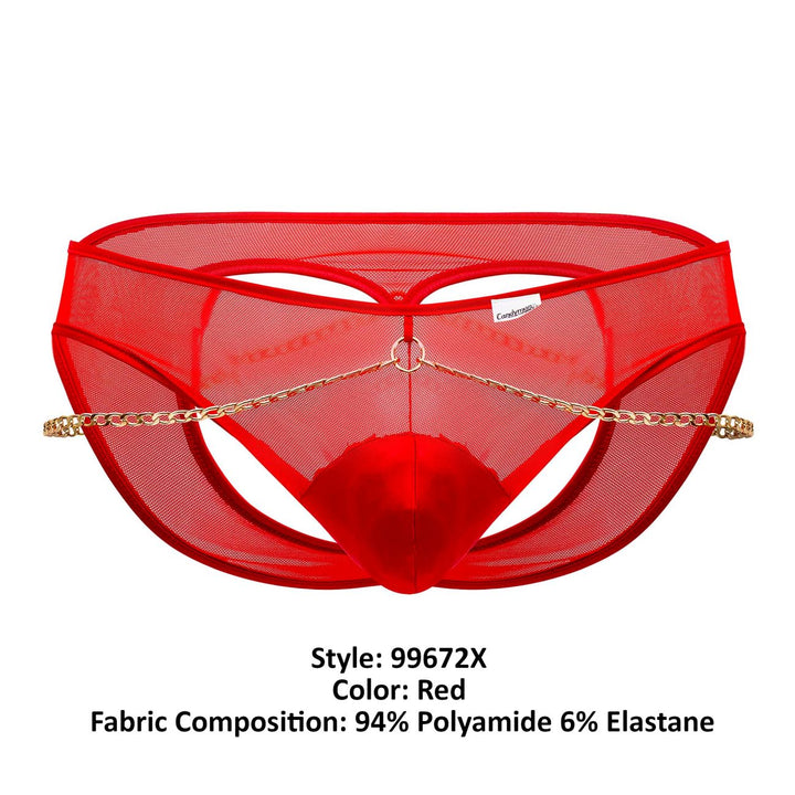CandyMan Chain Jock Briefs in Red – men's briefs
