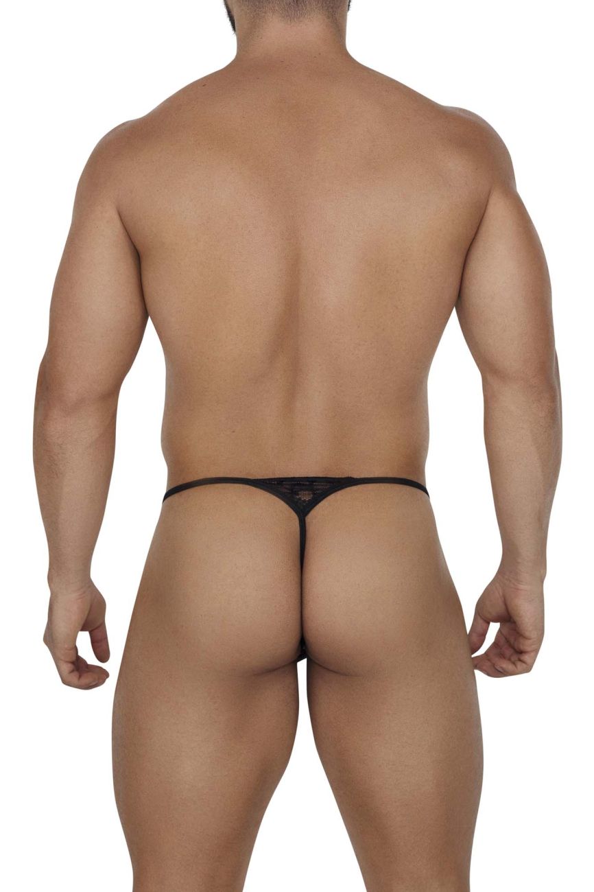 CandyMan Lace Thongs in Black – men's thongs