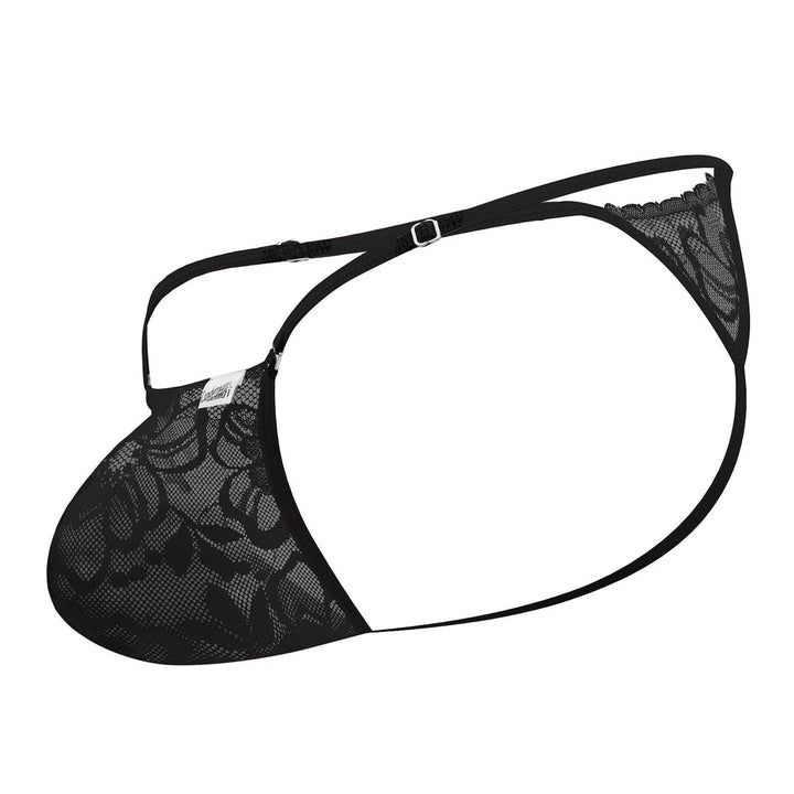 CandyMan Lace Thongs in Black – men's thongs