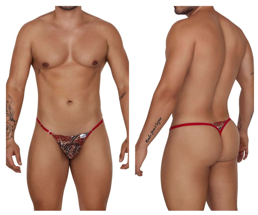CandyMan Lace Thongs in Red – men's thongs