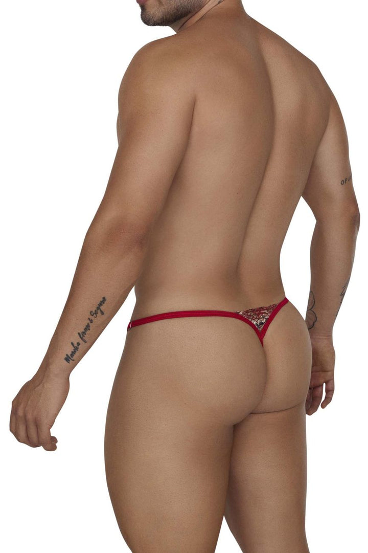 CandyMan Lace Thongs in Red – men's thongs